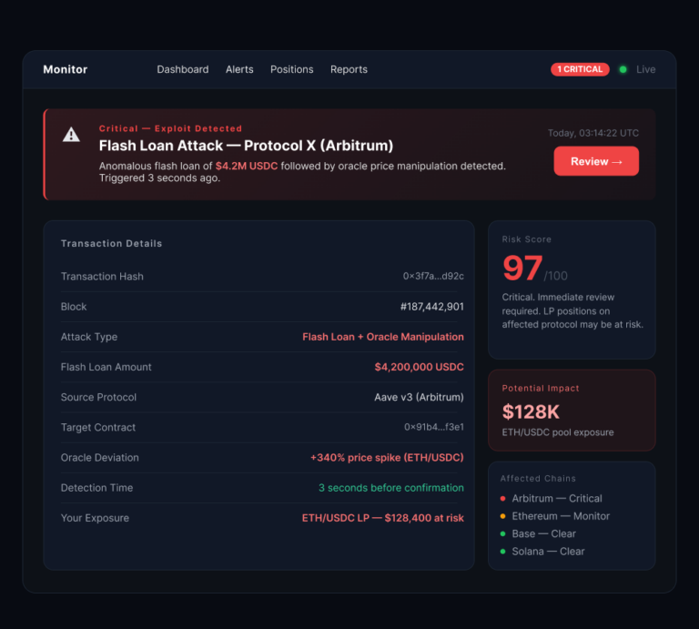 Exploit Alert dashboard